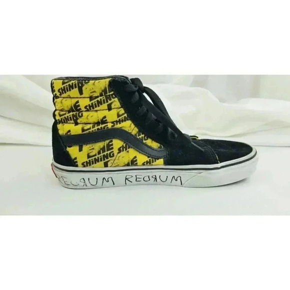 Vans Size Women's 8 Mens 6.5 The Shining Black Suede REDRUM ROOM 237 Hi Sneakers - Picture 1 of 14